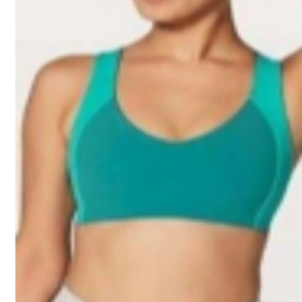 NWOT 🍋 Lululemon Aqua Sweat Times Bra Size 4